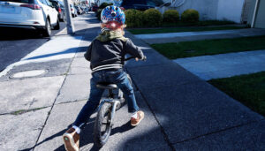 When can a kid ride a bike